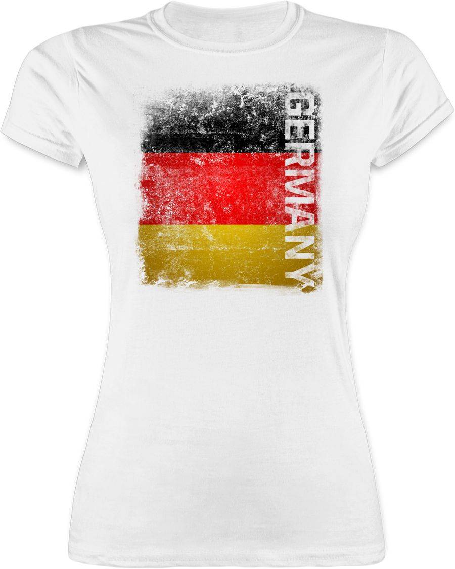 Shirtracer Germany Vintage Flagge: Tshirt Rucksack Shirtracer