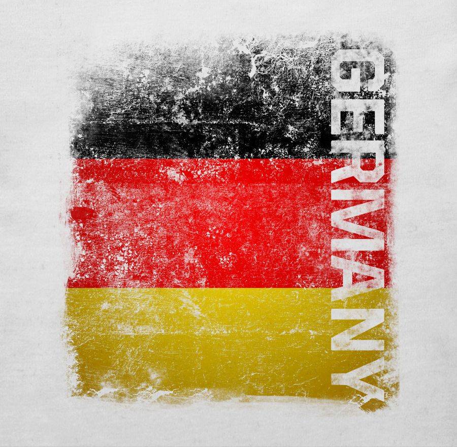Shirtracer Germany Vintage Flagge: Tshirt Rucksack Shirtracer