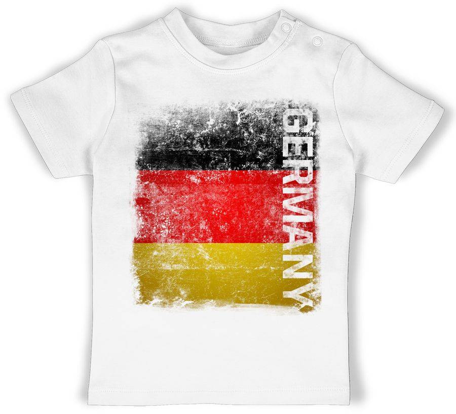 Shirtracer Germany Vintage Flagge: Tshirt Rucksack Shirtracer