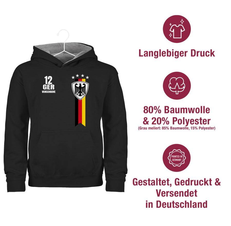 Shirtracer Germany WM Fan-Shirt Deutschland: Tshirt Gym Bag Shirtracer