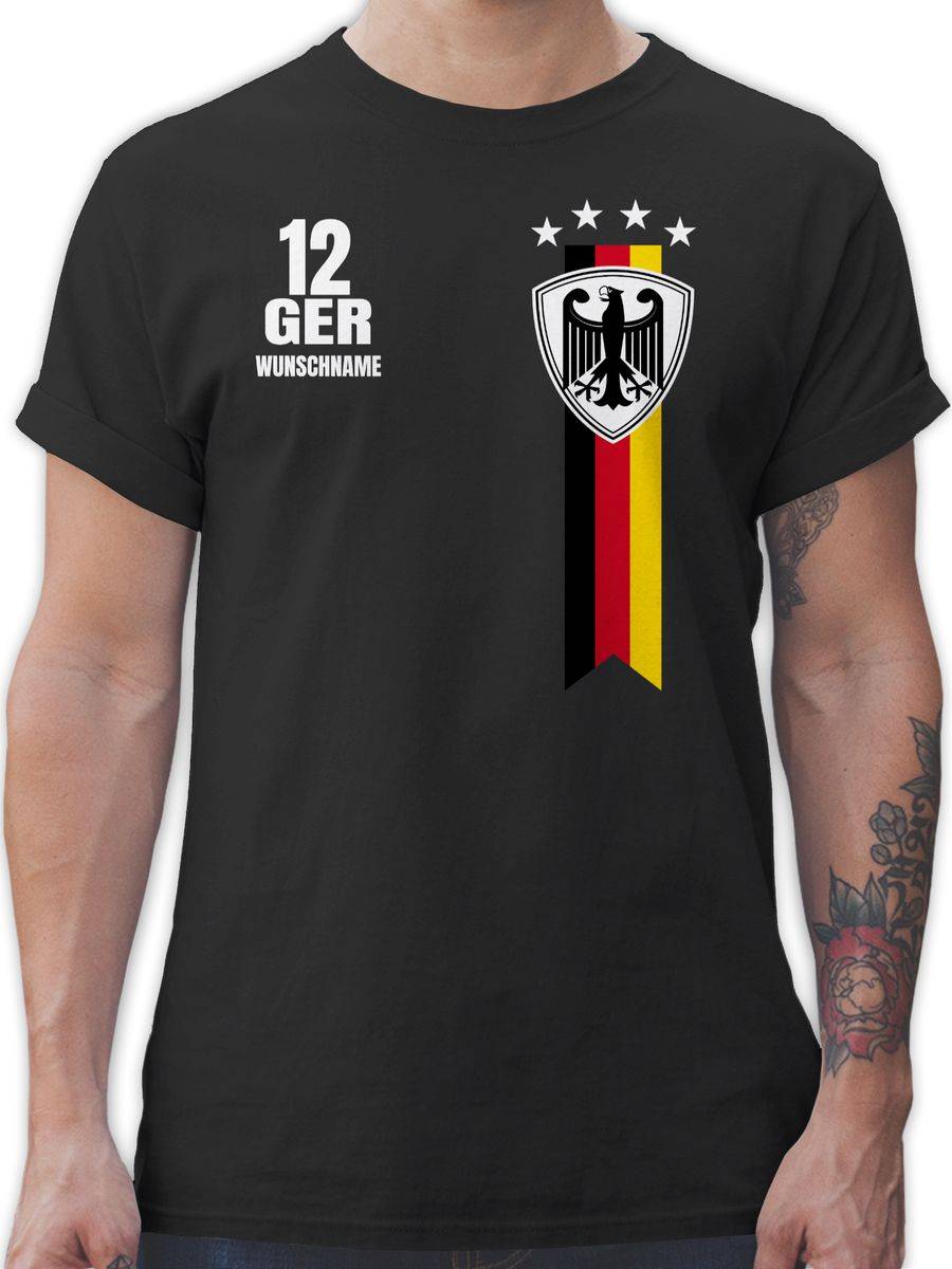 Shirtracer Germany WM Fan-Shirt Deutschland: Tshirt Gym Bag Shirtracer