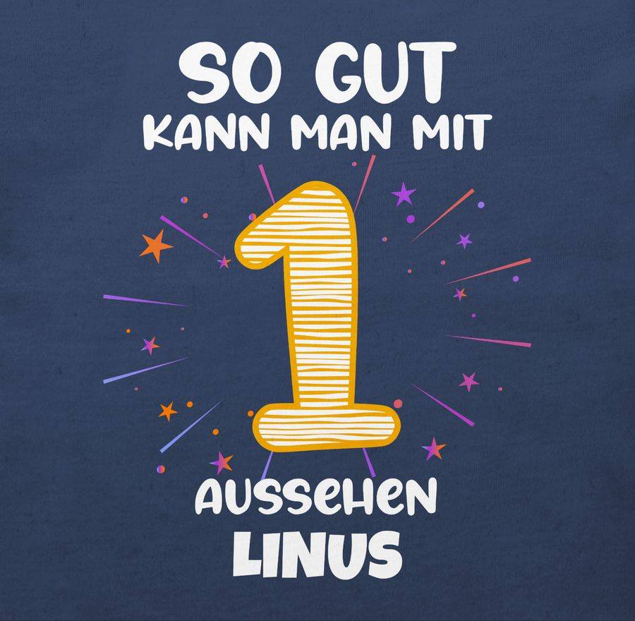 Shirtracer Geschenk 1. Geburtstag Personalisiert Birthday 1 Jahr Mein Erster Geburtstag Shirtracer