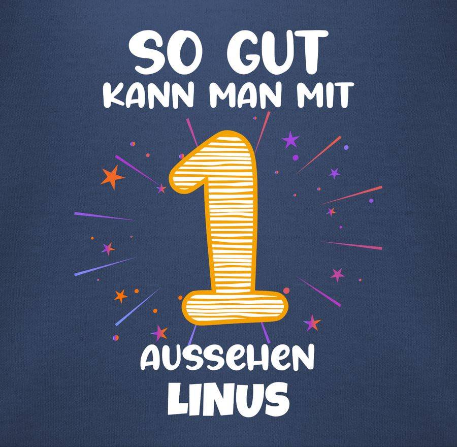 Shirtracer Geschenk 1. Geburtstag Personalisiert Birthday 1 Jahr Mein Erster Geburtstag Shirtracer