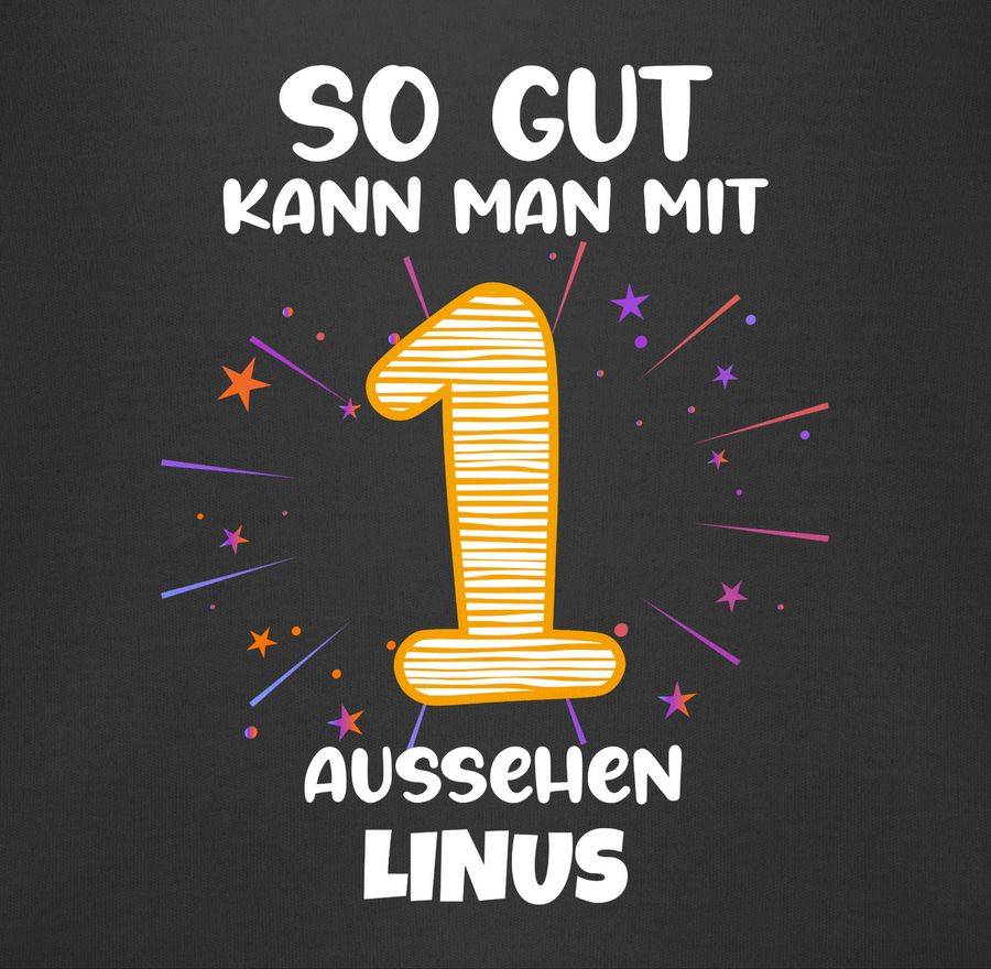 Shirtracer Geschenk 1. Geburtstag Personalisiert Birthday 1 Jahr Mein Erster Geburtstag Shirtracer