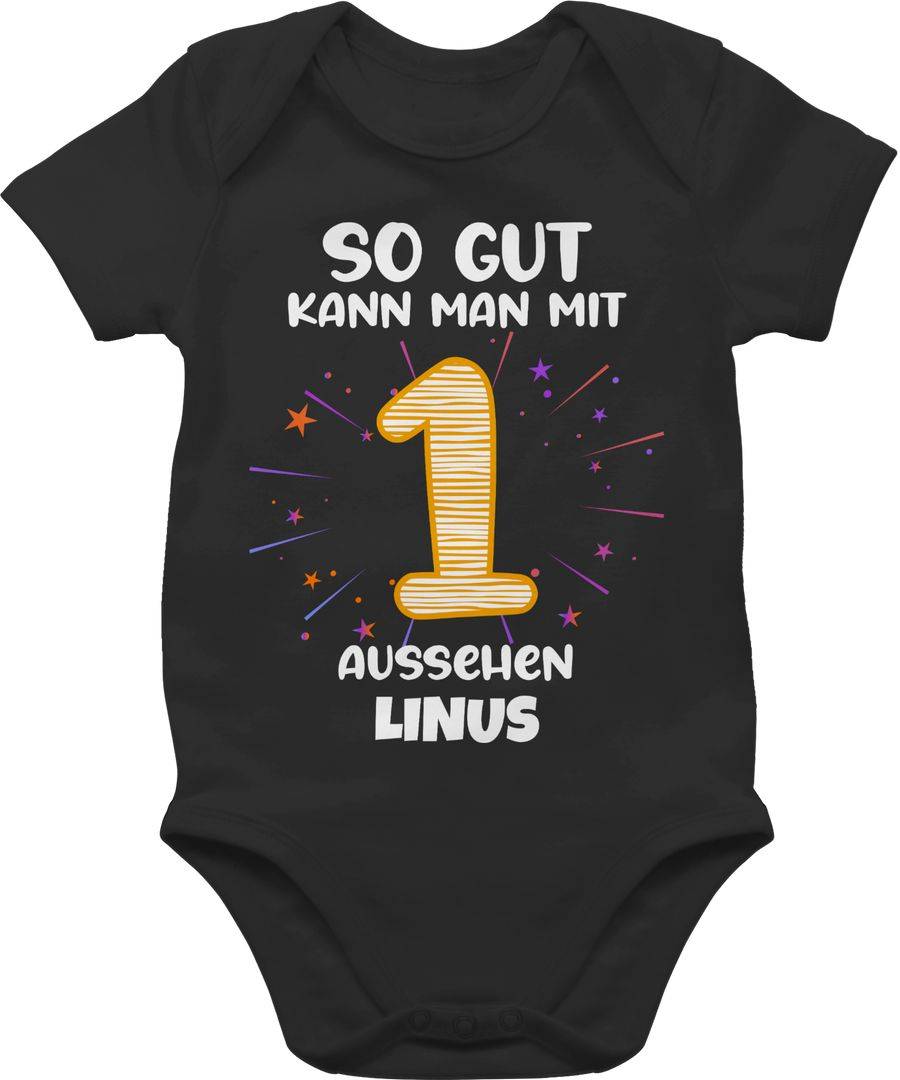 Shirtracer Geschenk 1. Geburtstag personalisiert Birthday 1 Jahr Mein Erster Geburtstag Shirtracer