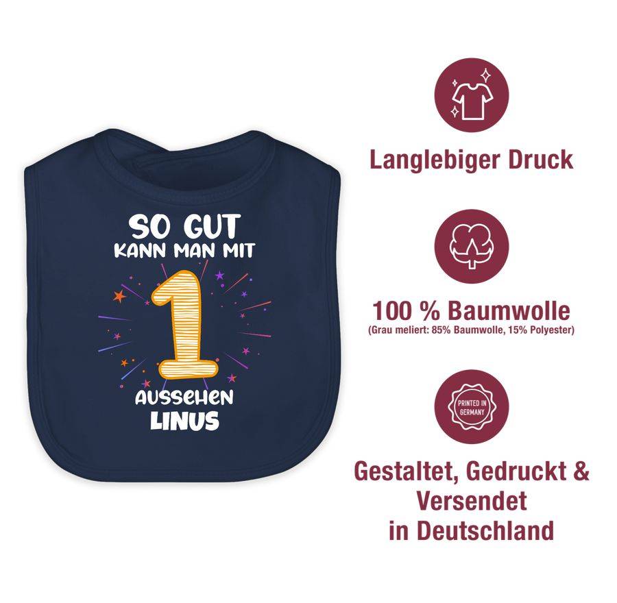 Shirtracer Geschenk 1. Geburtstag Personalisiert Birthday 1 Jahr Mein Erster Geburtstag Shirtracer