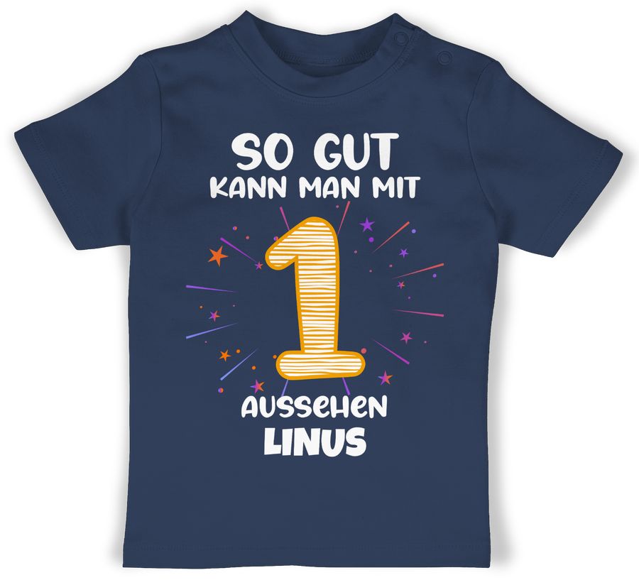 Shirtracer Geschenk 1. Geburtstag personalisiert Birthday 1 Jahr Mein Erster Geburtstag Shirtracer