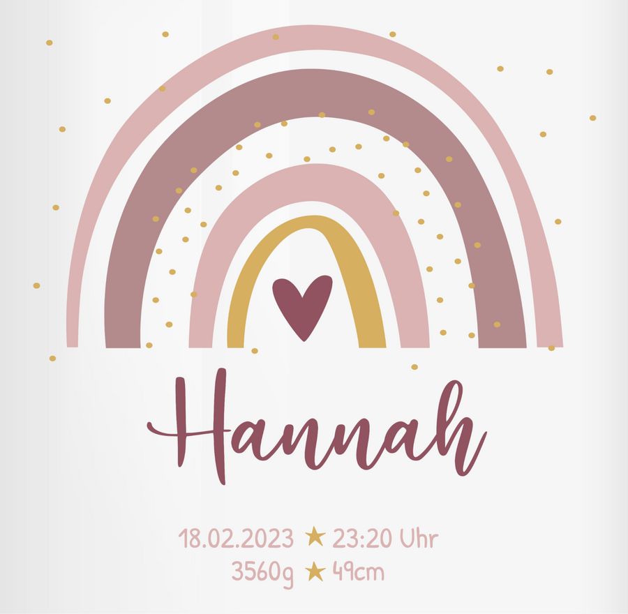 Shirtracer Geschenk Boho Regenbogen Mit Name Geschenke Geburt Shirts & Mehr Shirtracer