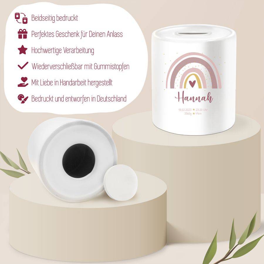 Shirtracer Geschenk Boho Regenbogen Mit Name Geschenke Geburt Shirts & Mehr Shirtracer