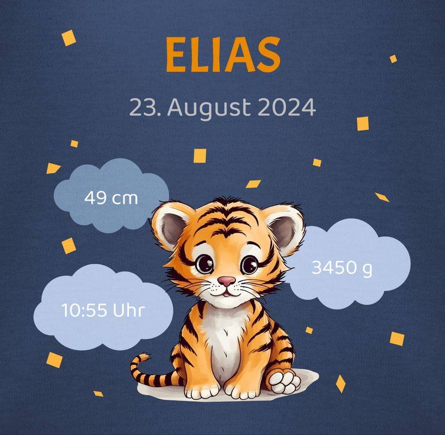 Shirtracer Geschenk Geburtsdaten Geschenke Geburt Daten: T-Shirt Turnbeutel Shirtracer