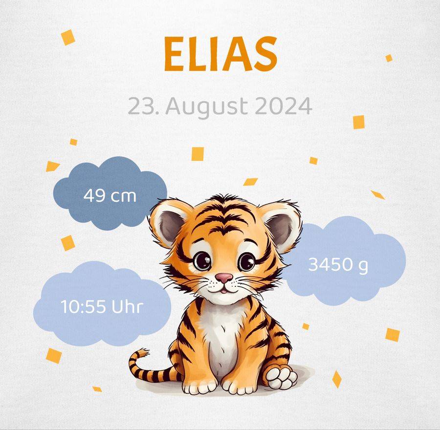 Shirtracer Geschenk Geburtsdaten Geschenke Geburt Daten: T-Shirt Turnbeutel Shirtracer