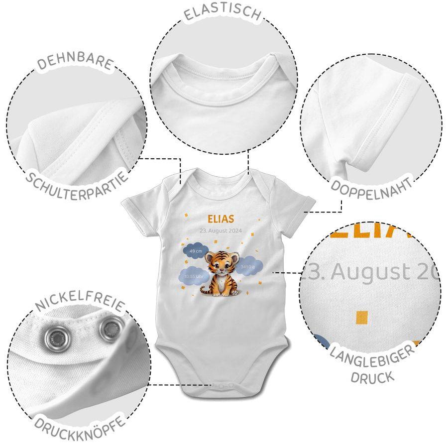 Shirtracer Geschenk Geburtsdaten Geschenke Geburt Daten: T-Shirt Turnbeutel Shirtracer