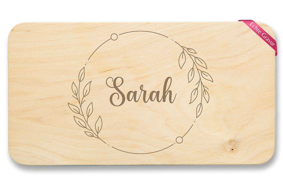 Shirtracer Geschenk mit Namen Personalisiertes Frühstücksbrettchen Shirts & Mehr Shirtracer