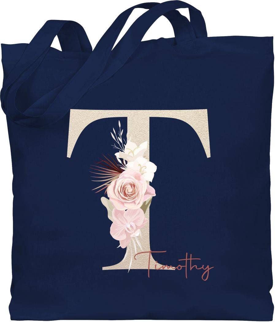 Shirtracer Geschenk personalisiert mit Namen Geschenkideen Anfangsbuchstabe Name Shirts & Shirtracer