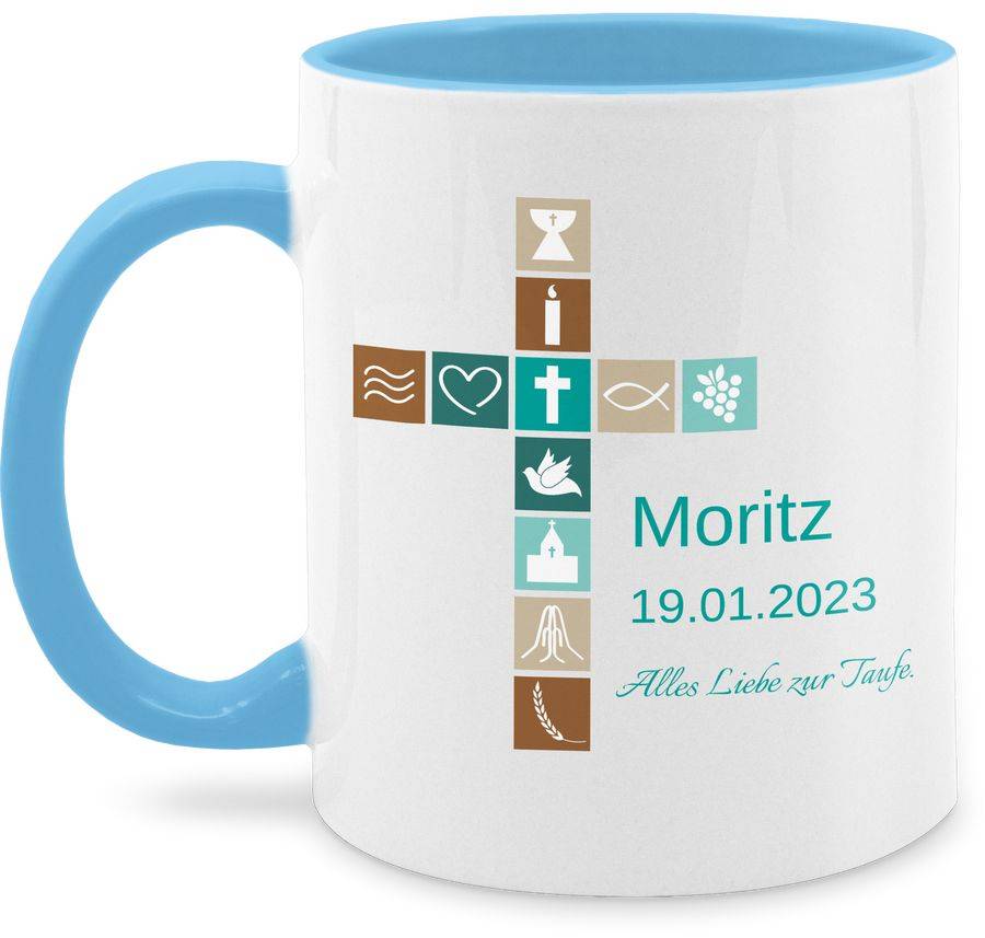 Shirtracer Geschenk Taufe Konfirmation Firmung: Tshirt Rucksack Shirtracer