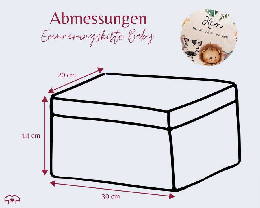 Shirtracer Geschenkbox Safari Baby Erinnerungsbox Baby Personalisiert Geschenke Baby Ge Shirtracer