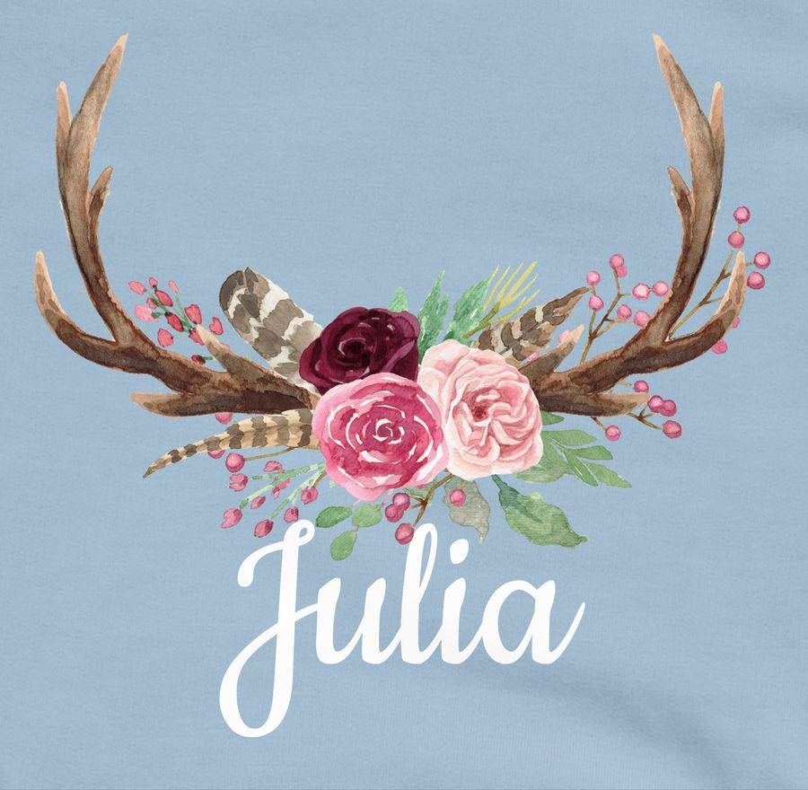 Shirtracer Geweih Mit Name: T-Shirt Turnbeutel Shirtracer