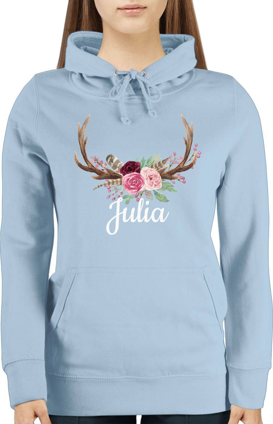 Shirtracer Geweih Mit Name: T-Shirt Turnbeutel Shirtracer
