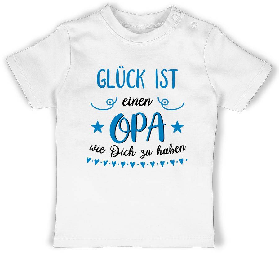 Shirtracer Glück ist einen Opa wie dich zu haben Blau Schwarz Shirts & Mehr Shirtracer