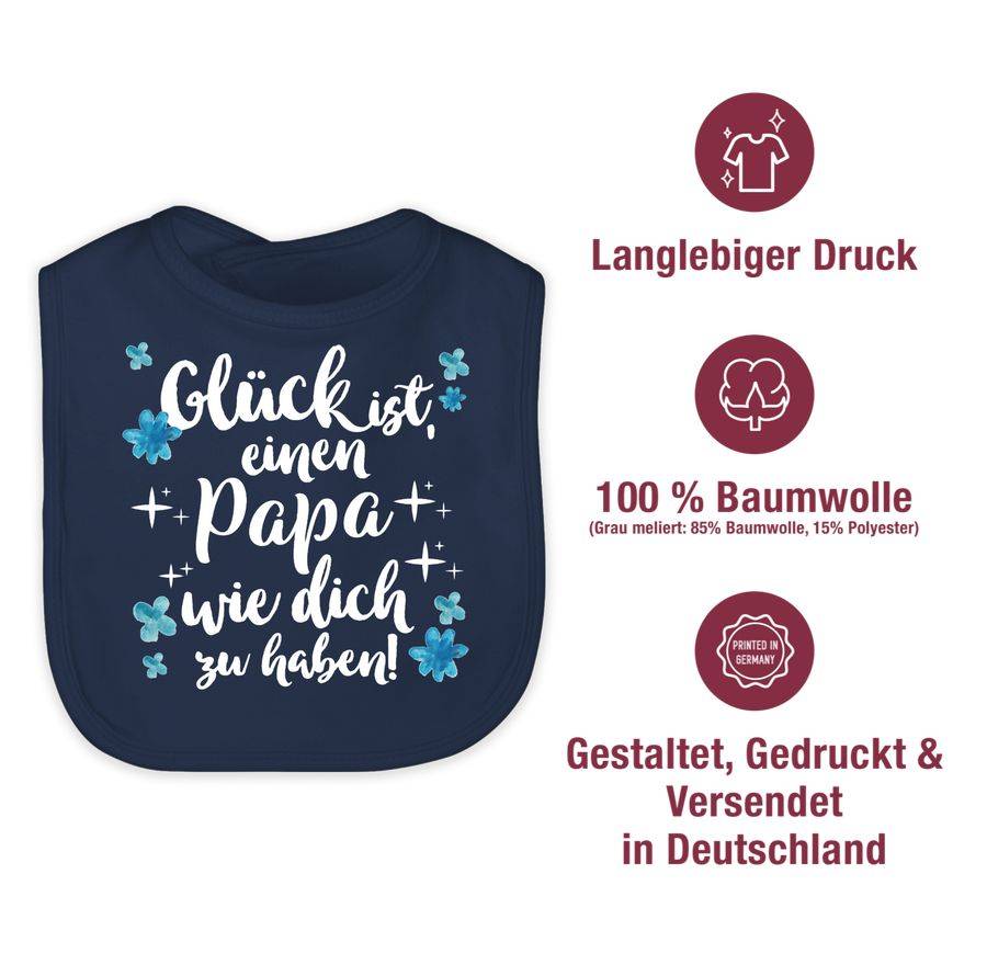 Shirtracer Glück Ist, Einen Papa Wie Dich Zu Haben! - Weiß: Tshirt Rucksack Shirtracer