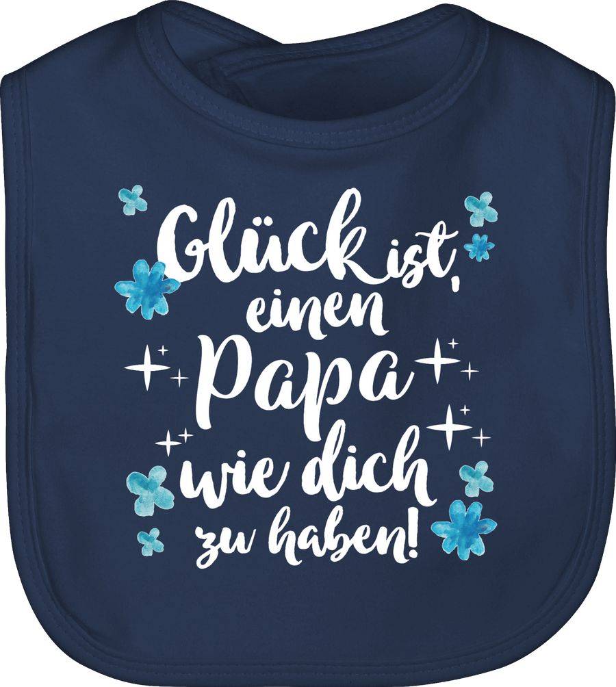 Shirtracer Glück ist, einen Papa wie dich zu haben! - weiß: Tshirt Rucksack Shirtracer