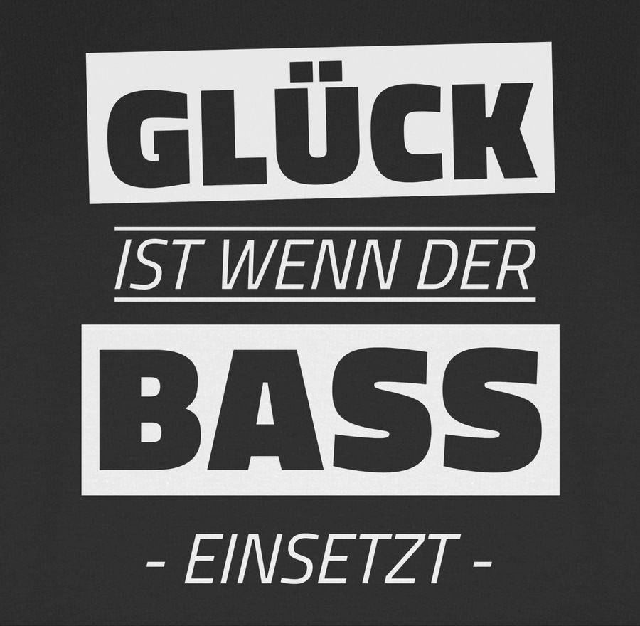 Shirtracer Glück Ist Wenn Der Bass Einsetzt: Tshirt Rucksack Shirtracer