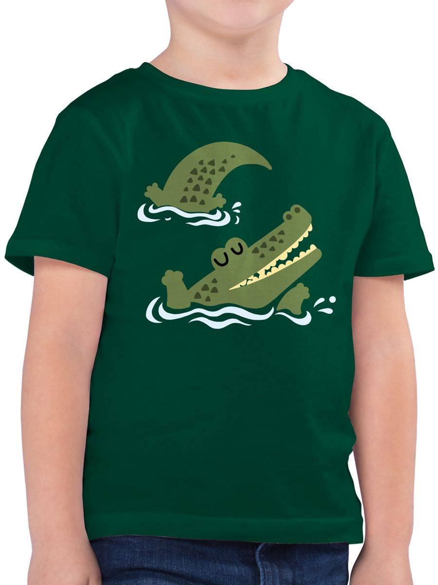 Shirtracer Glückliches Krokodil: Tshirt Turnbeutel Shirtracer