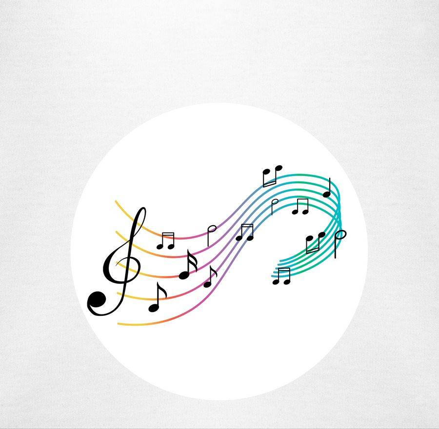 Shirtracer Glücksbär Noten Musik Music Geschenk Musiker Musikerin Shirts & Mehr Shirtracer