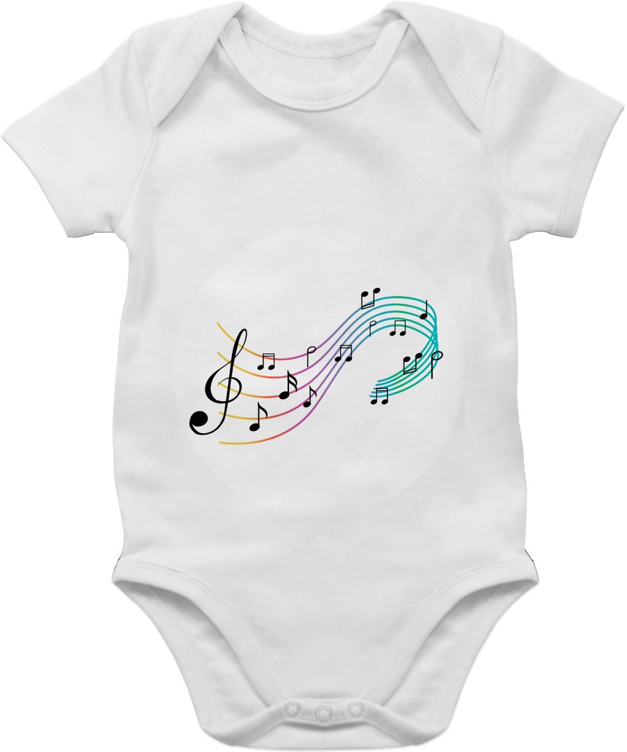 Shirtracer Glücksbär Noten Musik Music Geschenk Musiker Musikerin Shirts & Mehr Shirtracer