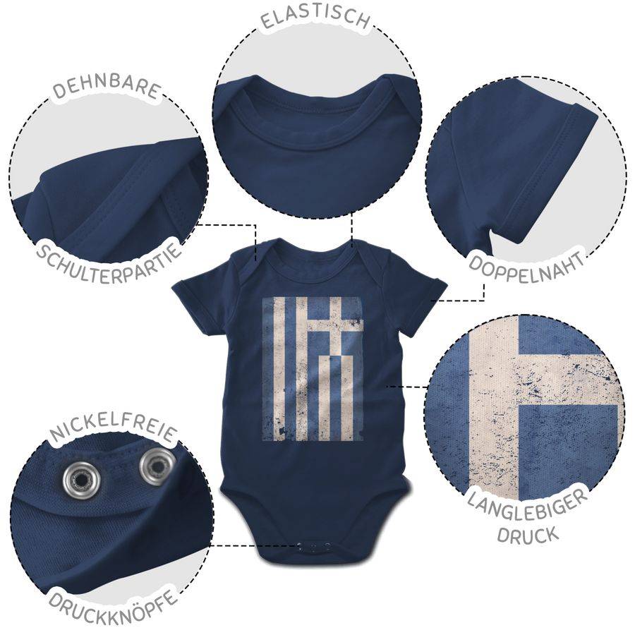 Shirtracer Griechenland Flagge Vintage Shirts & Mehr Shirtracer