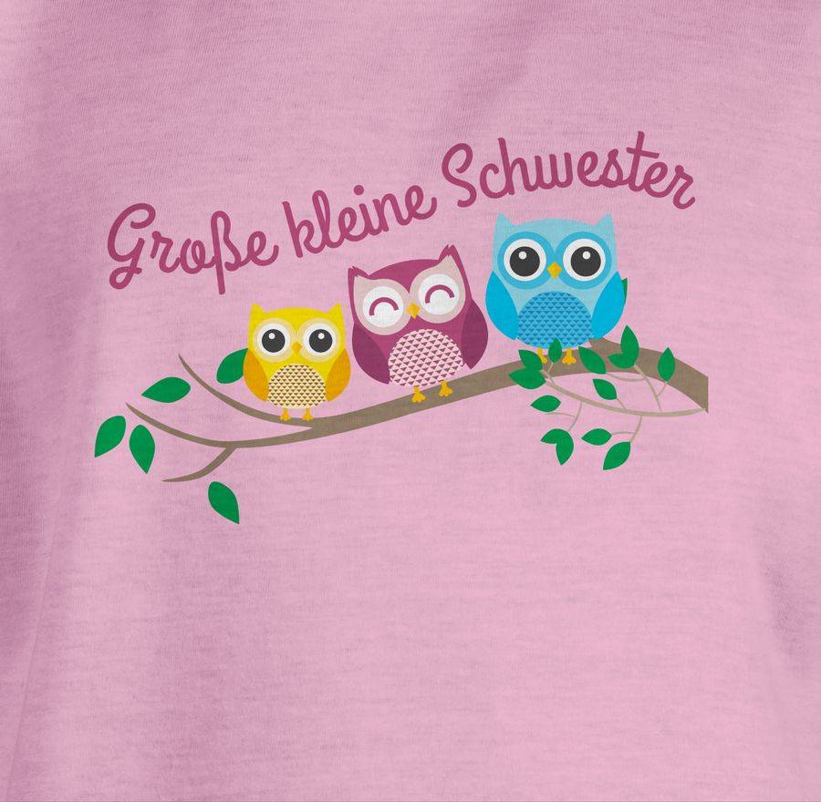 Shirtracer Große Kleine Schwester Süße Eulen Shirts & Mehr Shirtracer