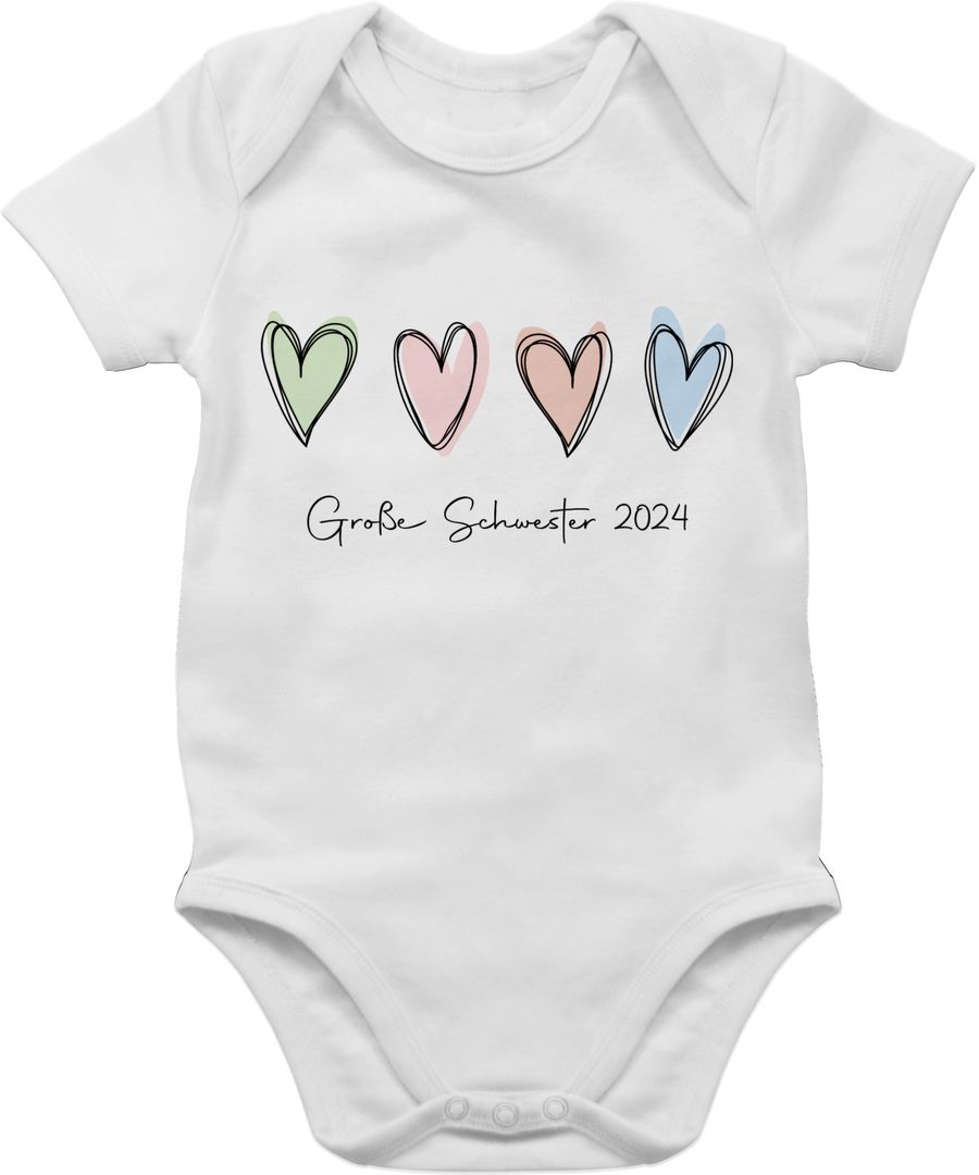 Shirtracer Große Schwester 2024 Big Sister: Tshirt Turnbeutel Shirtracer