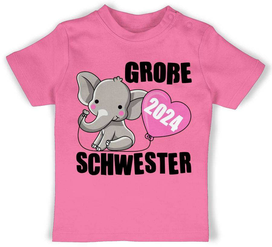 Shirtracer Große Schwester 2024 I: Tshirt Turnbeutel Shirtracer