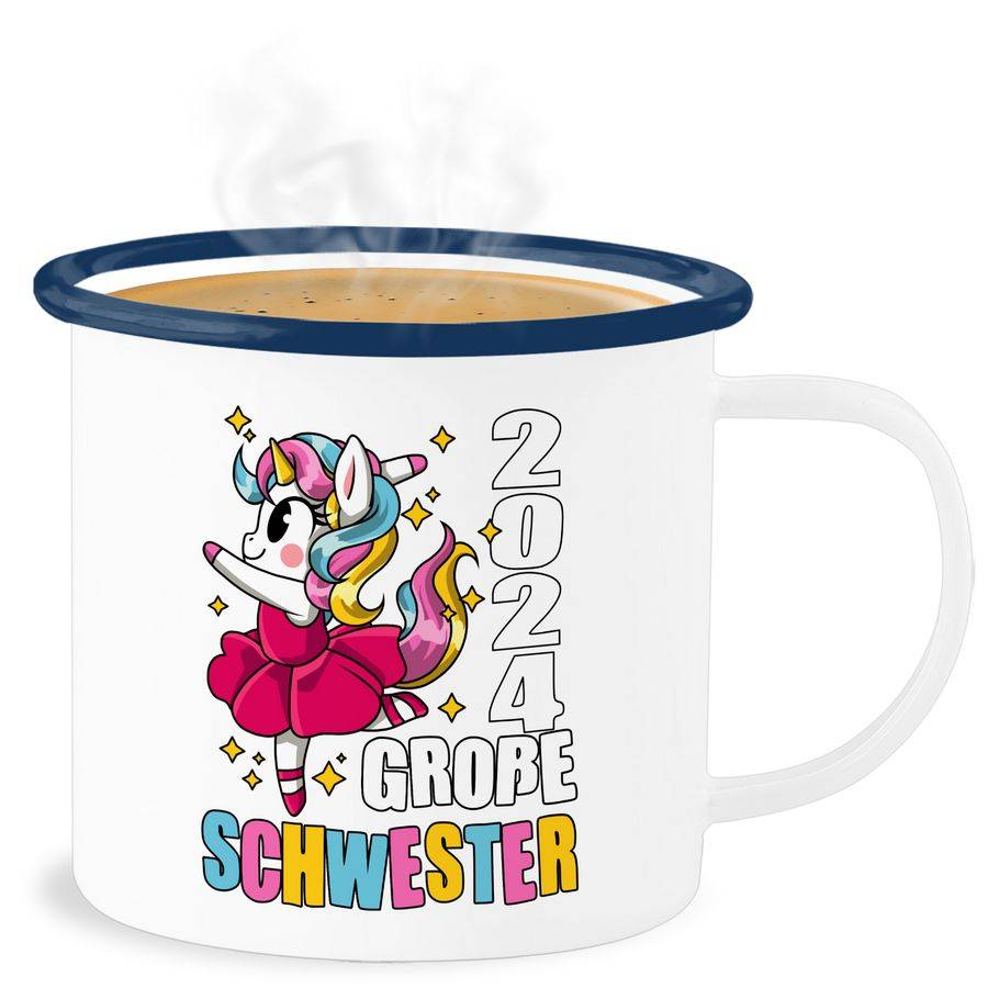 Shirtracer Große Schwester 2024 mit Ballerina Einhorn: T-Shirt Gym Bag Shirtracer