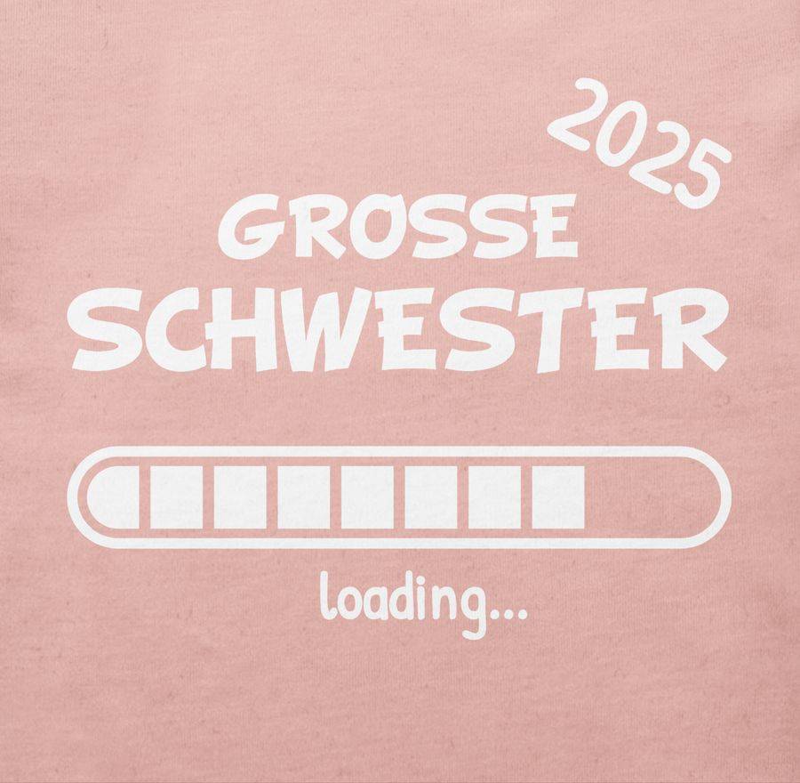 Shirtracer Große Schwester 2025 Loading: T-Shirt Turnbeutel Shirtracer