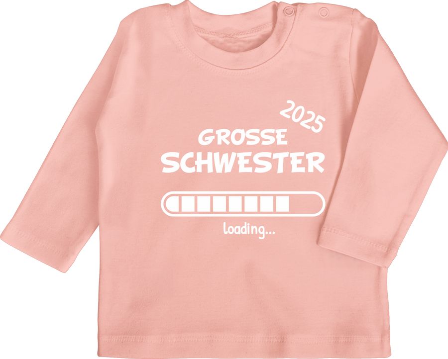 Shirtracer Große Schwester 2025 Loading: T-Shirt Turnbeutel Shirtracer