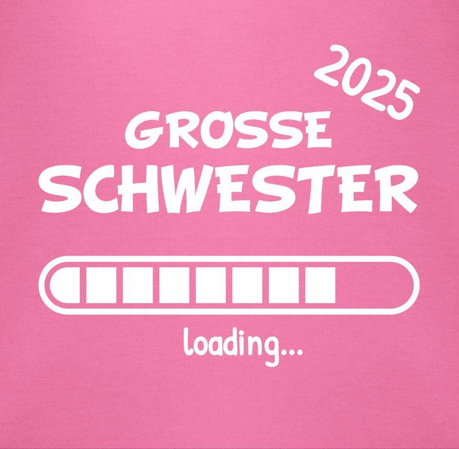 Shirtracer Große Schwester 2025 Loading: T-Shirt Turnbeutel Shirtracer