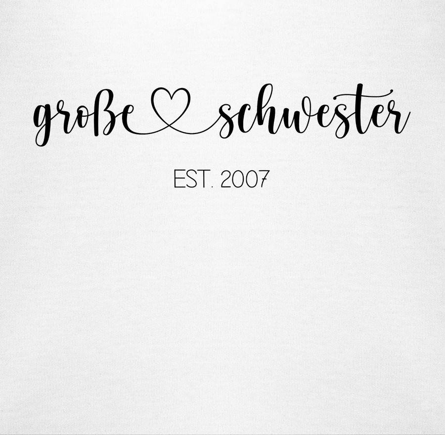 Shirtracer Große Schwester Est - Ich Werde Große Schwester Geschenk - Jahreszahl: Tshirt Gy Shirtracer