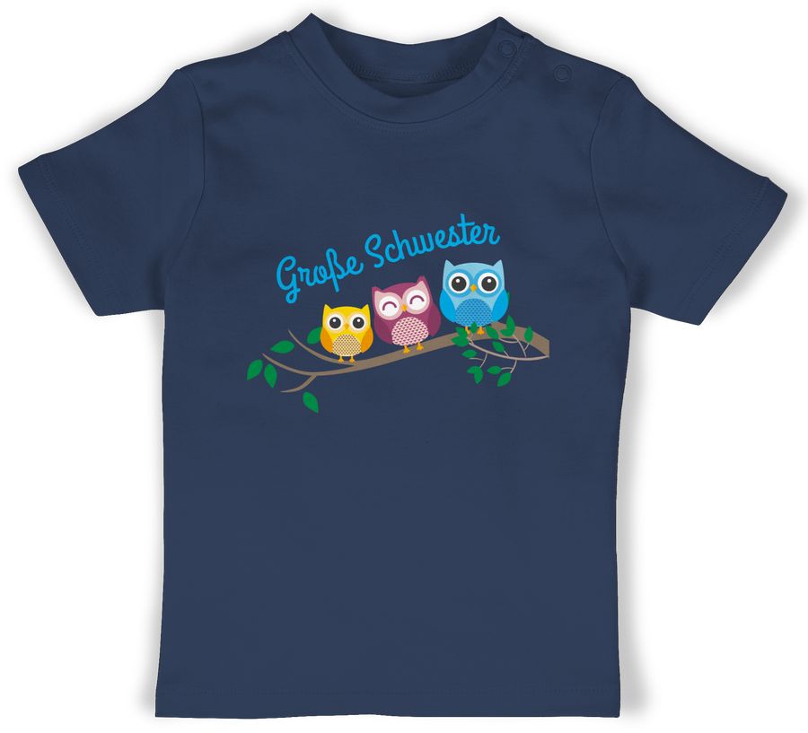 Shirtracer große Schwester Eulen: T-Shirt Turnbeutel Shirtracer