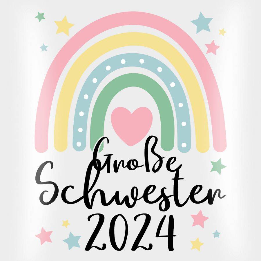 Shirtracer Große Schwester Geschenk 2024 Regenbogen Big Sister Shirts & Mehr Shirtracer