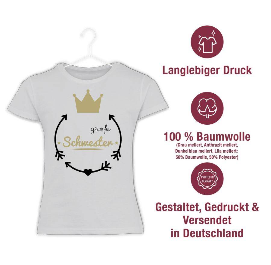 Shirtracer Große Schwester - Krone Shirts & Mehr Shirtracer