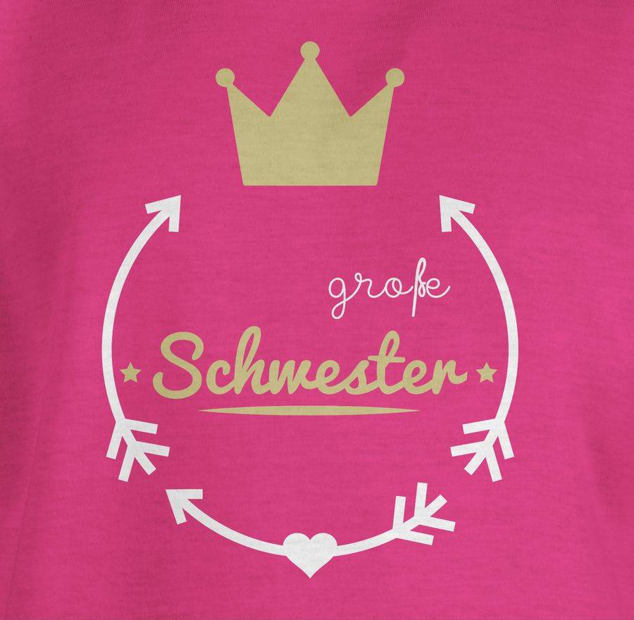 Shirtracer Große Schwester - Krone - Weiss: T-Shirt Gym Bag Shirtracer