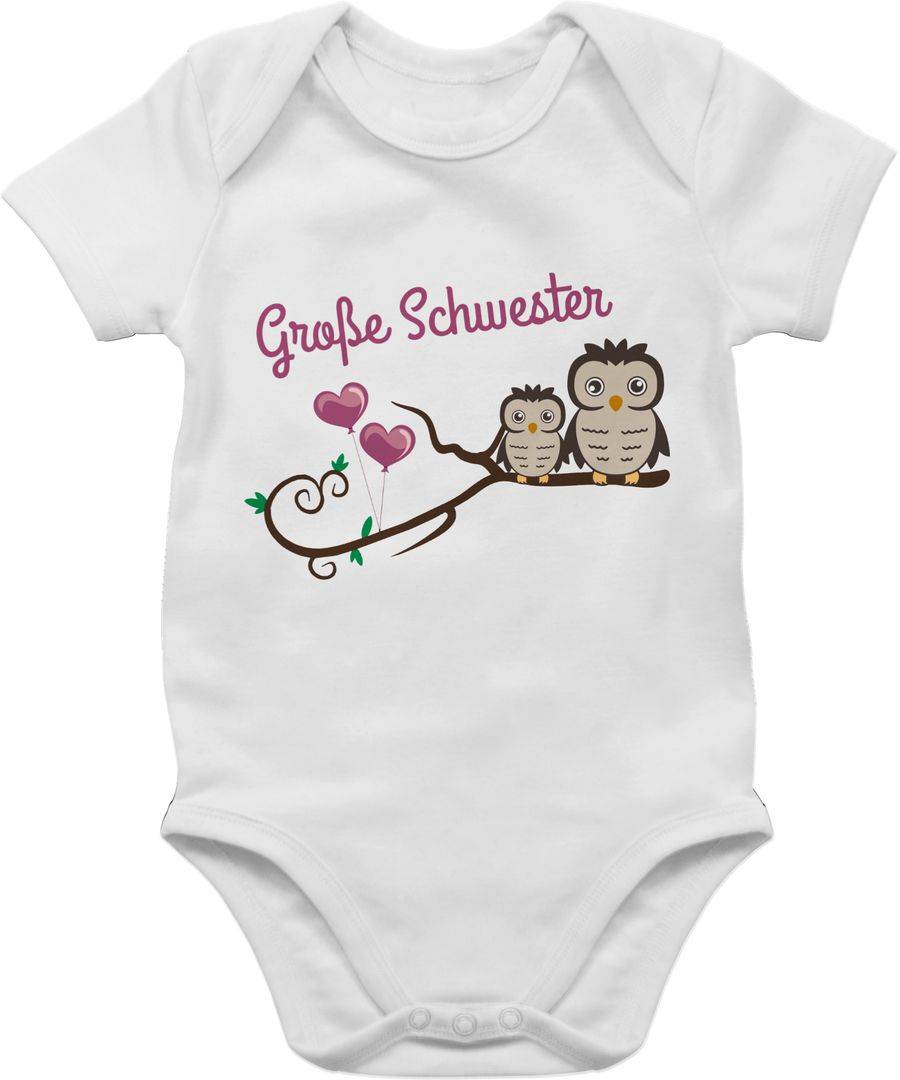 Shirtracer Große Schwester süße Eulen Shirts & Mehr Shirtracer