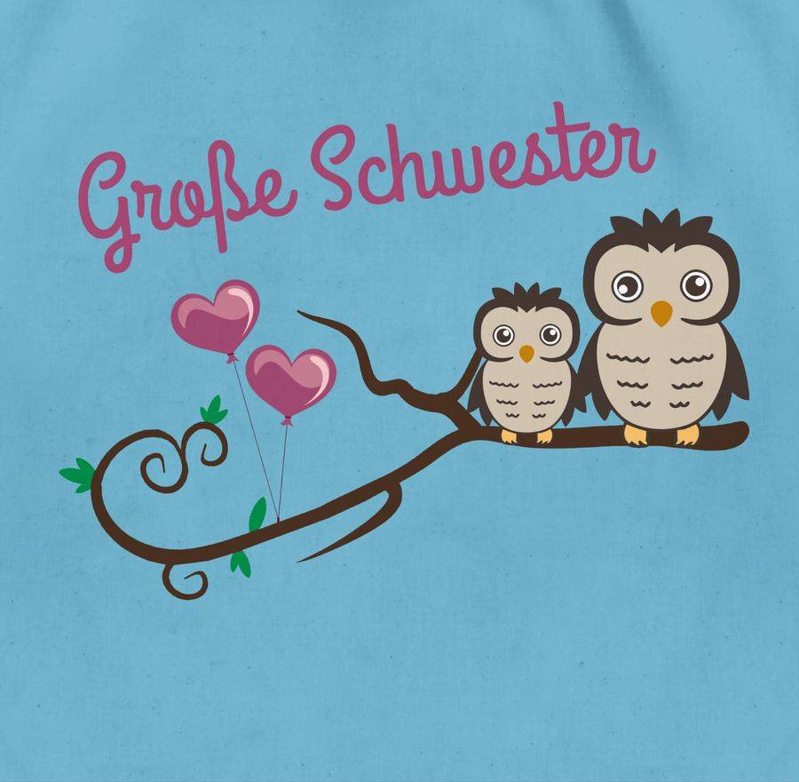 Shirtracer Große Schwester Süße Eulen Shirts & Mehr Shirtracer