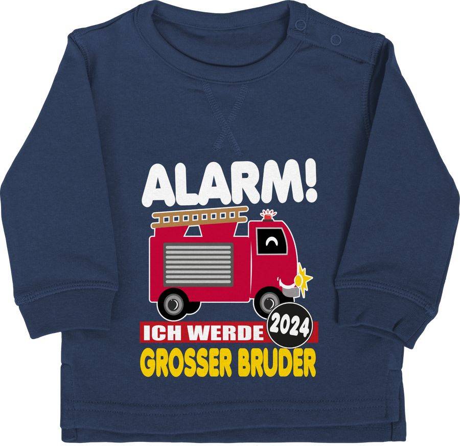 Shirtracer Großer Bruder 2024 Feuerwehrauto: T-Shirt Rucksack Shirtracer