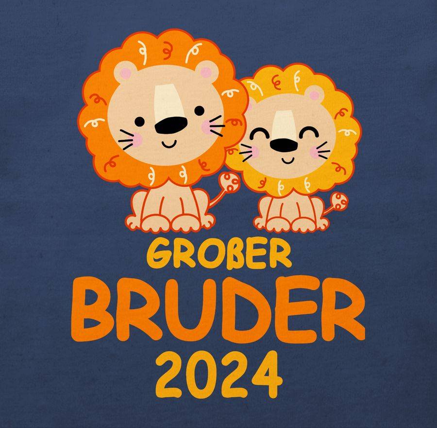 Shirtracer Großer Bruder 2024 Mit Löwen: Tshirt Gym Bag Shirtracer