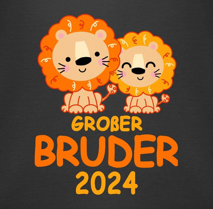 Shirtracer Großer Bruder 2024 Mit Löwen: Tshirt Gym Bag Shirtracer