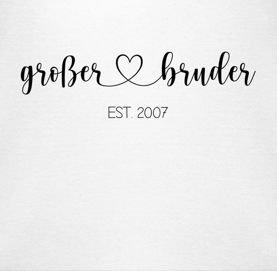 Shirtracer Großer Bruder Est - Ich Werde Großer Bruder Geschenk - Jahreszahl Shirts & Meh Shirtracer