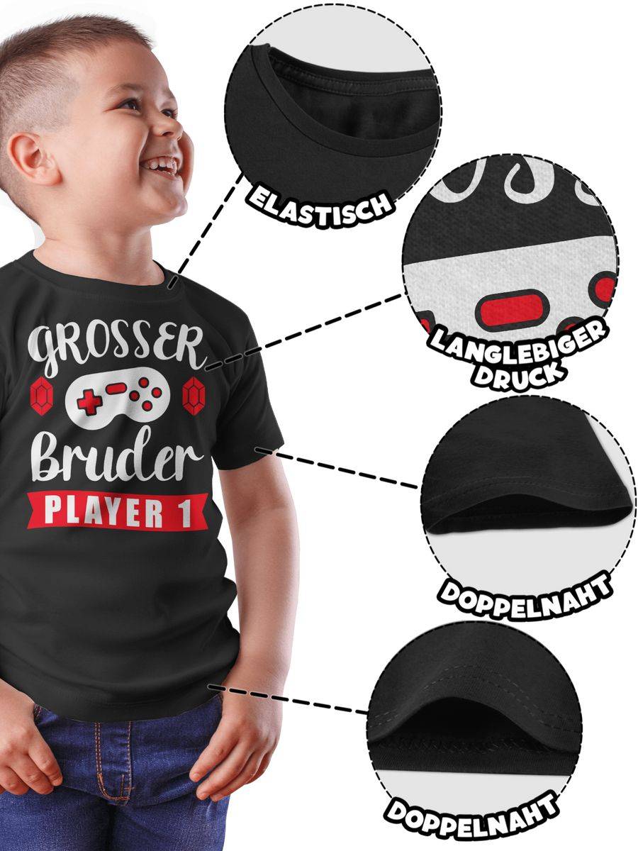 Shirtracer Großer Bruder - Player 1 Shirts & Mehr Shirtracer