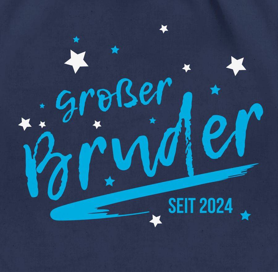 Shirtracer Großer Bruder Seit 2024 Sterne: T-Shirt Gym Bag Shirtracer
